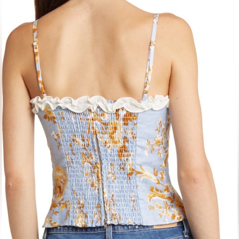 Reformation Skylar Linen Top Heavenly Size 4 worn once - Picture 9 of 11